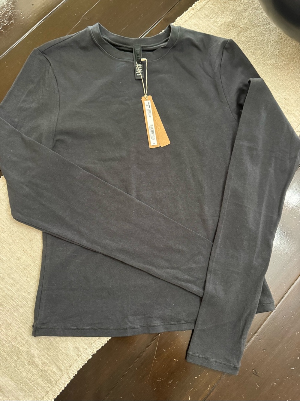 SKIMS Cotton Jersey Long Sleeve T-Shirt - Size L